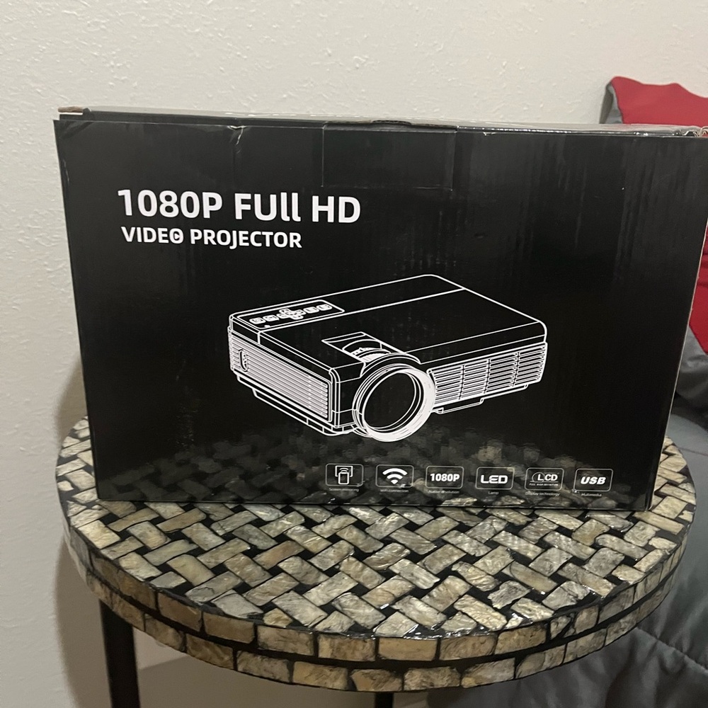 High-Definition Video Projector - Black